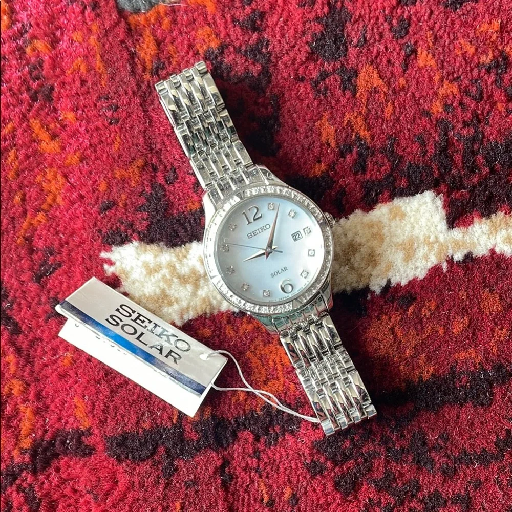 SEIKO Solar Core Diamond Watch - Picture 1 of 13
